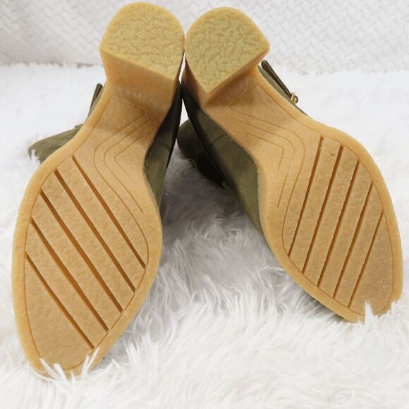 Franco Sarto Cypress Olive Green Suede Paxton Mid Calf Boot 6 - Picture 6 of 7